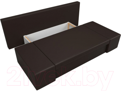 Диван Лига Диванов Сан Марко / 114029 (экокожа коричневый)