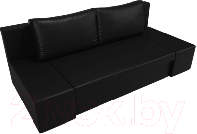 Диван Лига Диванов Сан Марко / 114030 (экокожа черный)