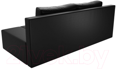 Диван Лига Диванов Сан Марко / 114030 (экокожа черный)