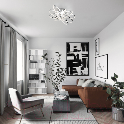 Потолочный светильник Евросвет 90100/5 (хром)