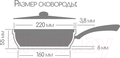 Сковорода Горница Гранит с2251аг