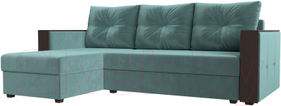 Диван угловой Лига Диванов Валенсия Лайт левый - фото