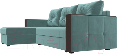 Диван угловой Лига Диванов Валенсия Лайт левый