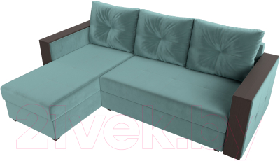 Диван угловой Лига Диванов Валенсия Лайт левый