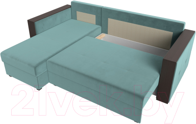 Диван угловой Лига Диванов Валенсия Лайт левый