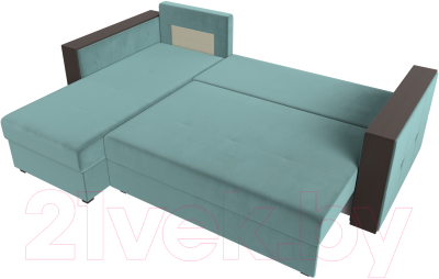 Диван угловой Лига Диванов Валенсия Лайт левый