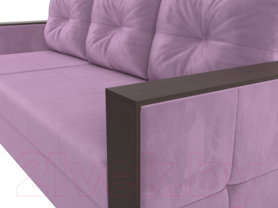 Диван угловой Лига Диванов Валенсия Лайт левый (микровельвет сиреневый)