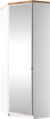 Шкаф Anrex Taurus 1DGL Z угловой (белый/дуб вотан) - фото