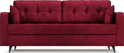 Диван Mebel-Ars Снеп (бархат красный Star Velvet 3 Dark Red)