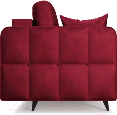 Диван Mebel-Ars Снеп (бархат красный Star Velvet 3 Dark Red)