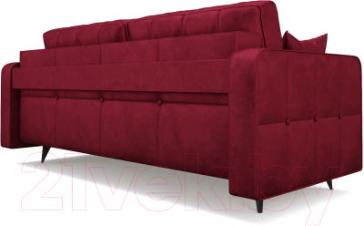 Диван Mebel-Ars Снеп (бархат красный Star Velvet 3 Dark Red)