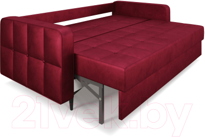 Диван Mebel-Ars Снеп (бархат красный Star Velvet 3 Dark Red)