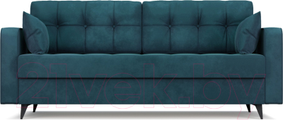 Диван Mebel-Ars Снеп (бархат сине-зеленый Star Velvet 43 Black Green)