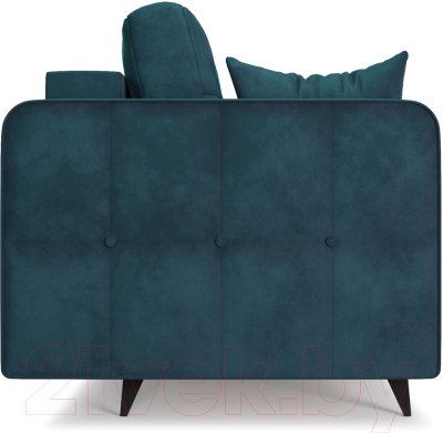 Диван Mebel-Ars Снеп (бархат сине-зеленый Star Velvet 43 Black Green)