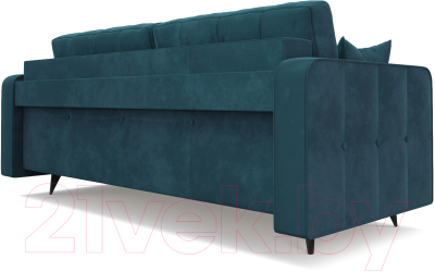 Диван Mebel-Ars Снеп (бархат сине-зеленый Star Velvet 43 Black Green)