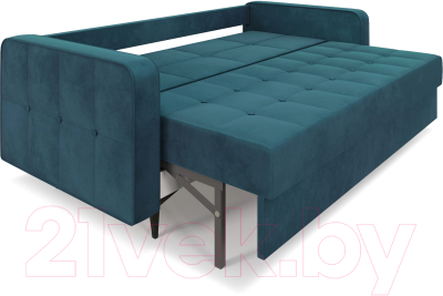 Диван Mebel-Ars Снеп (бархат сине-зеленый Star Velvet 43 Black Green)