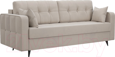 Диван Mebel-Ars Снеп (бархат бежевый Star Velvet 6 Light Biege) - фото