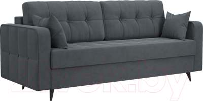 Диван Mebel-Ars Снеп (велюр серо-синий HB-178 26) - фото