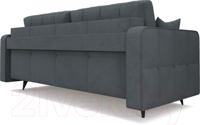 Диван Mebel-Ars Снеп (велюр серо-синий HB-178 26)
