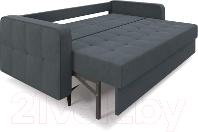 Диван Mebel-Ars Снеп (велюр серо-синий HB-178 26)