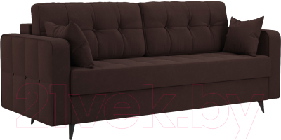 Диван Mebel-Ars Снеп (велюр шоколад HB-178 16) - фото
