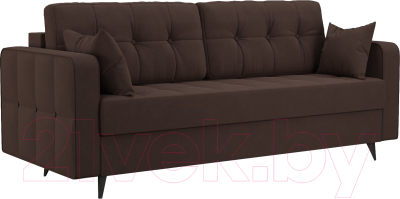Диван Mebel-Ars Снеп (велюр молочный шоколад НВ-178 13) - фото