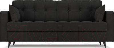 Диван Mebel-Ars Снеп (велюр черный НВ-178 17)