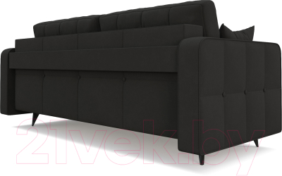Диван Mebel-Ars Снеп (велюр черный НВ-178 17)