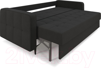 Диван Mebel-Ars Снеп (велюр черный НВ-178 17)