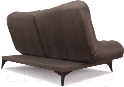 Диван Mebel-Ars Арно (бархат серо-шоколадный Star Velvet 60 Coffee)