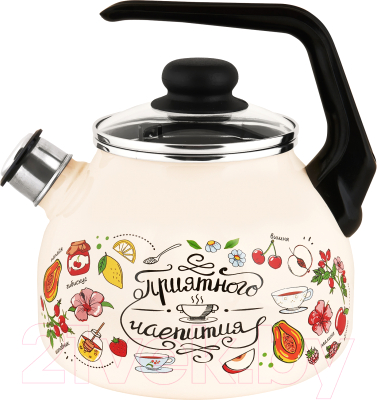 Чайник со свистком Appetite Приятного аппетита 4с209я - фото