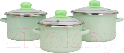 Набор кастрюль Эмаль Мохито 9С-306 - фото