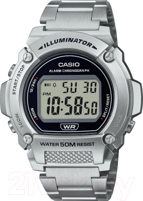 Часы наручные мужские Casio W-219HD-1A - фото
