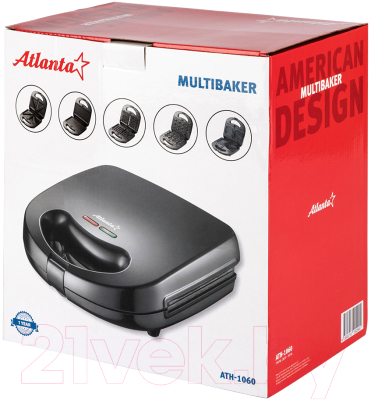 Мультипекарь Atlanta ATH-1060 (черный)
