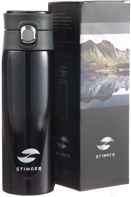 Термокружка STINGER HD-420-83BLK