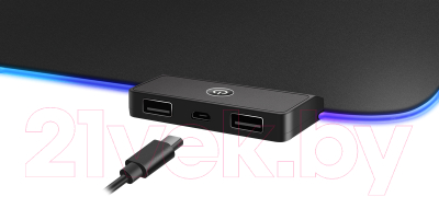 Коврик для мыши Defender Black Hub Light XXL / 50010