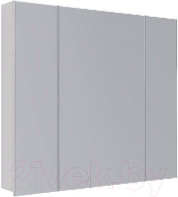 Шкаф с зеркалом для ванной LEMARK Universal 90 / LM90ZS-U (белый глянец) - фото