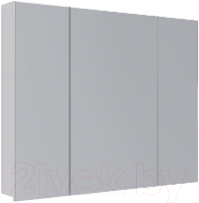 Шкаф с зеркалом для ванной LEMARK Universal 100 / LM100ZS-U (белый глянец) - фото