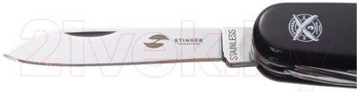 Нож швейцарский STINGER FK-K5018-6P (черный)