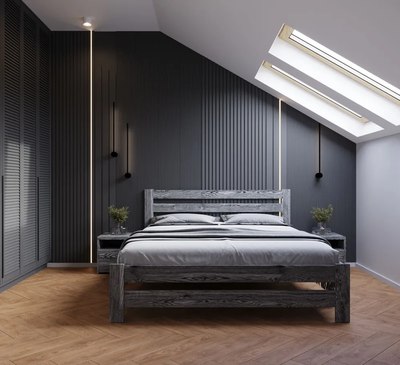 Полуторная кровать БАМА Массив Сафари