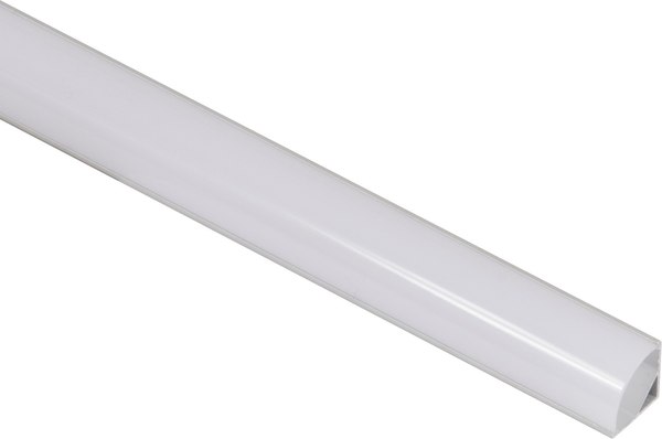 Профиль для светодиодной ленты AKS Orion-1616C угловой с круглым экраном - фото