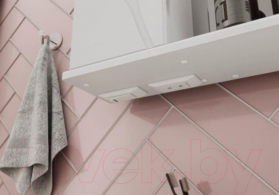 Шкаф с зеркалом для ванной Volna Adel 70 L (белый)