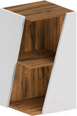 Шкаф для ванной ЗОВ Кито 40 / CK40LAMWML (левый, аттик/белый матовый) - фото