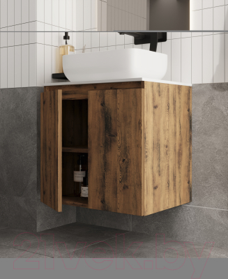 Тумба под умывальник ЗОВ Монови 80 / M80LA0LA (подвесная/аттик)