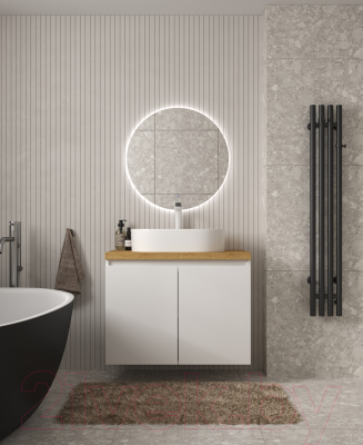 Тумба под умывальник ЗОВ Монови 60 / M60LW0LWS (напольная/белый)