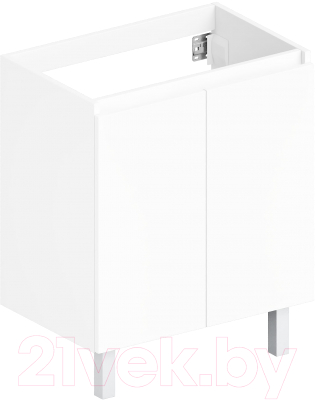 Тумба под умывальник ЗОВ Монови 80 / M80LW0LWS (напольная/белый) - фото