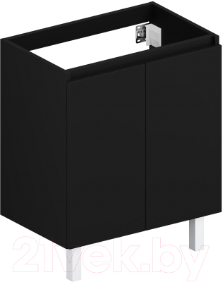 Тумба под умывальник ЗОВ Монови 80 / M80LG0LGS (напольная/антрацит) - фото