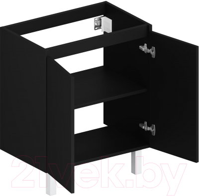 Тумба под умывальник ЗОВ Монови 80 / M80LG0LGS (напольная/антрацит)