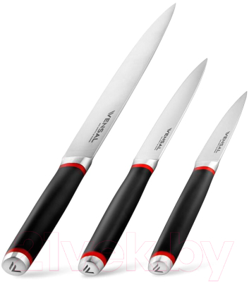 Набор ножей Vensal Solide rouge VS2004