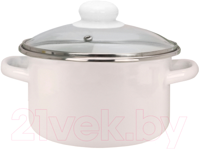 Кастрюля Эмаль Бисквит 33-1610С - фото